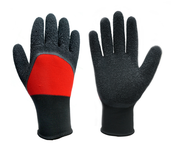 13 gauge 34 winkle latex gloves