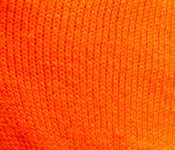 6 orange acrylic terry liner