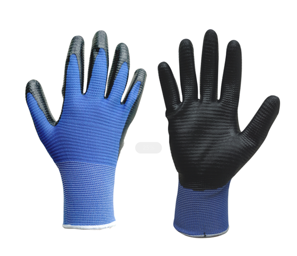 zebra nitrile coated glove