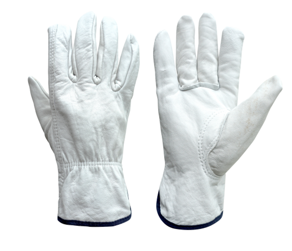 normal white goatskin gloves
