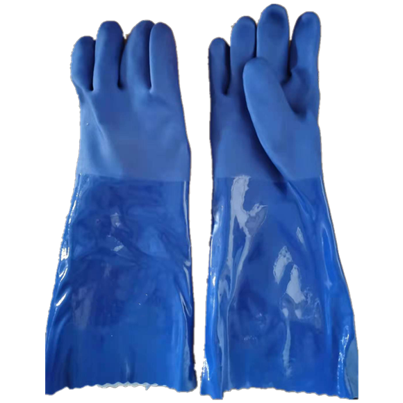 PVC sandy finish glove